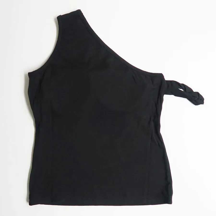 One Shoulder Rope Tank Top