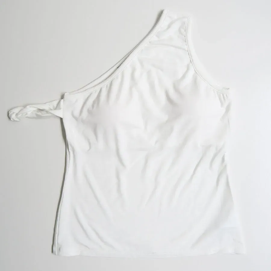 One Shoulder Rope Tank Top