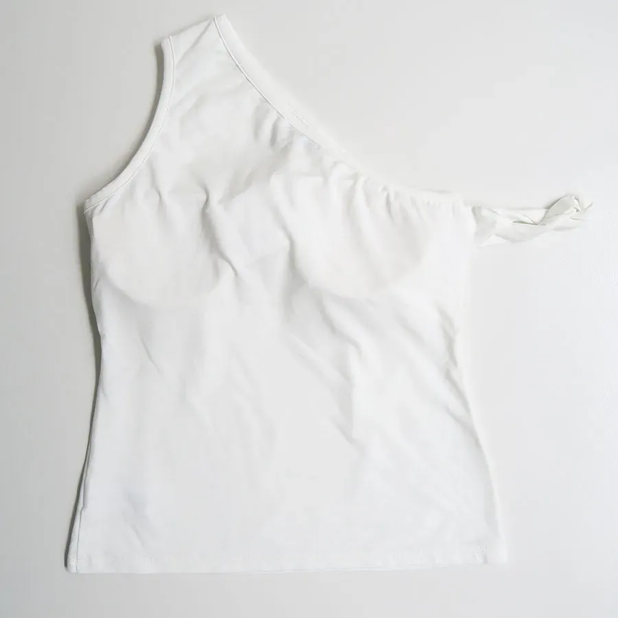 One Shoulder Rope Tank Top