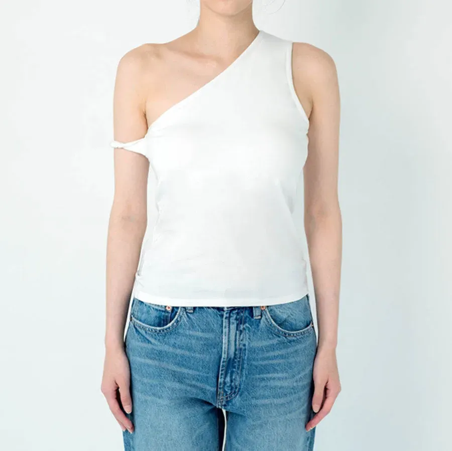 One Shoulder Rope Tank Top