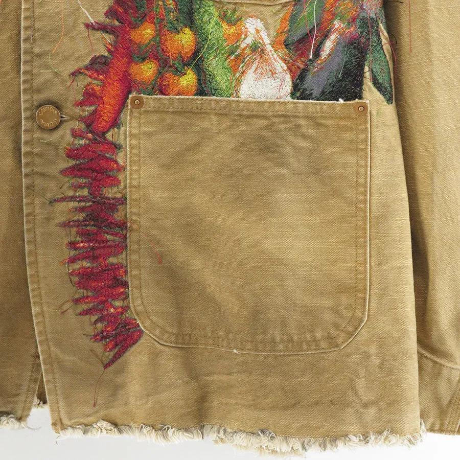 Vegetable Embroidery Work Jacket