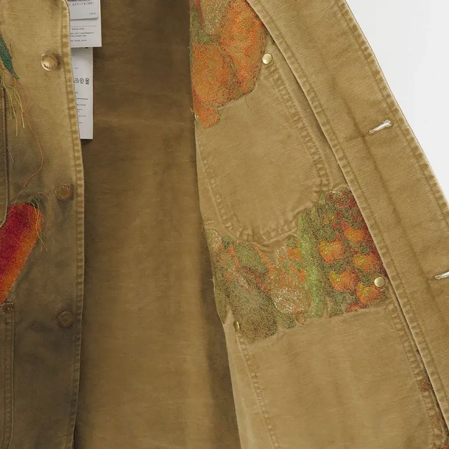 Vegetable Embroidery Work Jacket