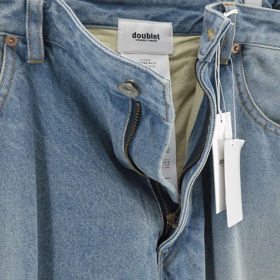 Floating Waist Denim Pants