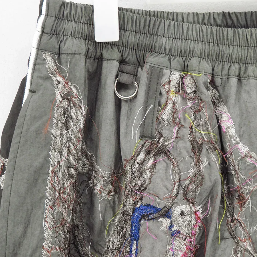 Embroidered Chain Track Pants