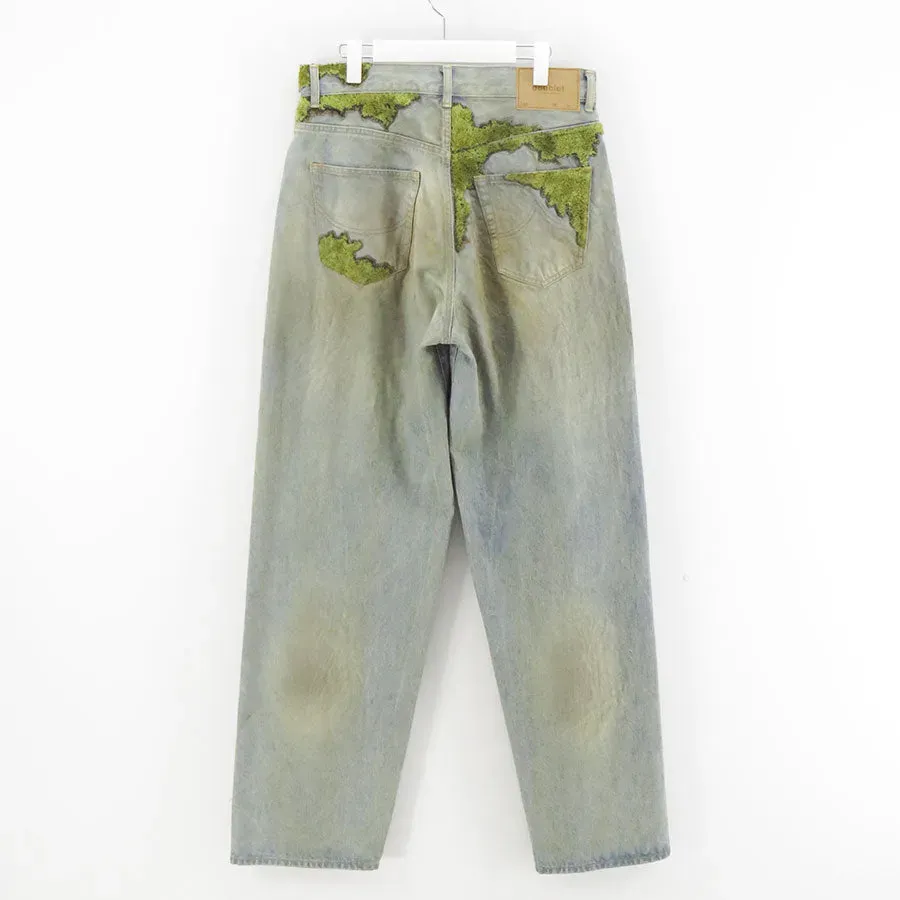 Moss-Grown Wood Denim Pants