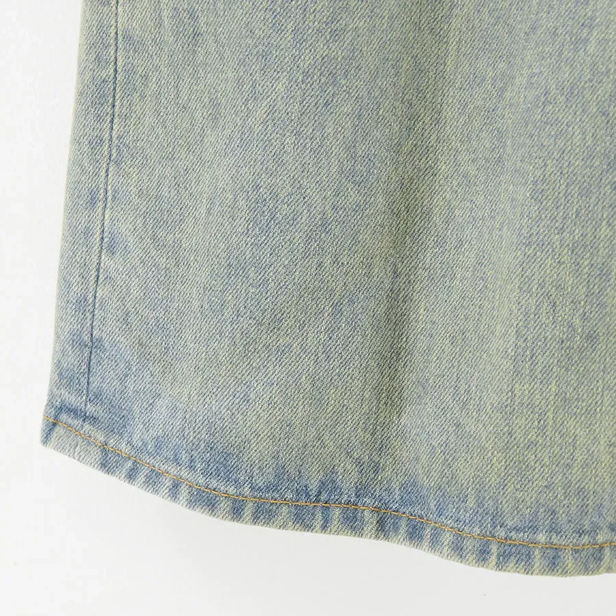 Moss-Grown Wood Denim Pants