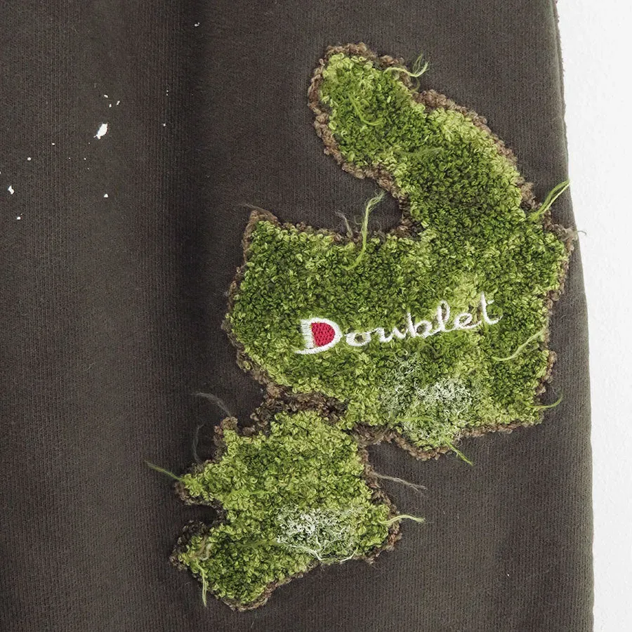 Moss-Grown Embroidery Sweat Pants
