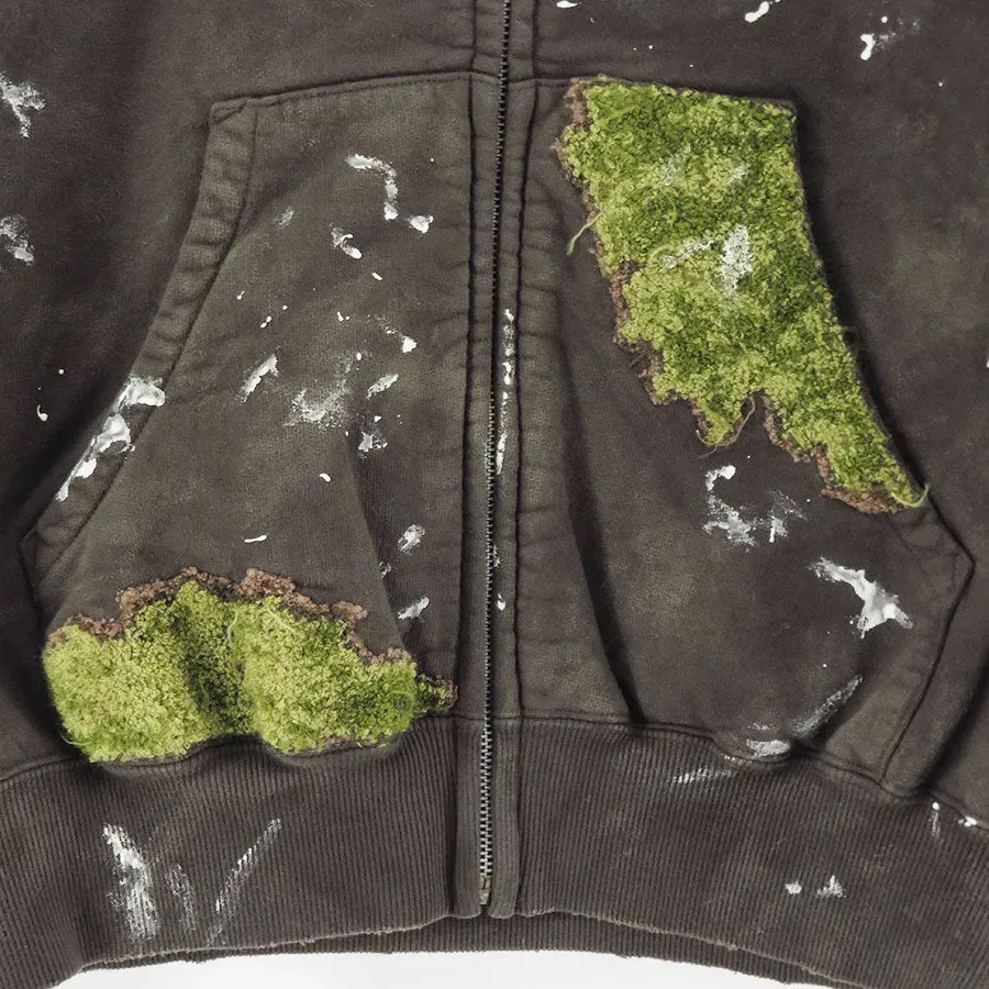 Moss-Grown Embroidery Hoodie