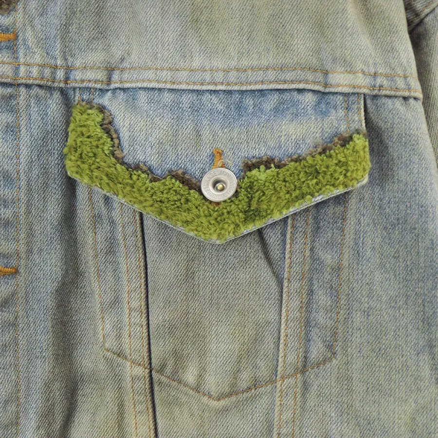 Moss-Grown Wood Denim Jacket