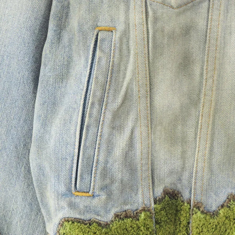 Moss-Grown Wood Denim Jacket