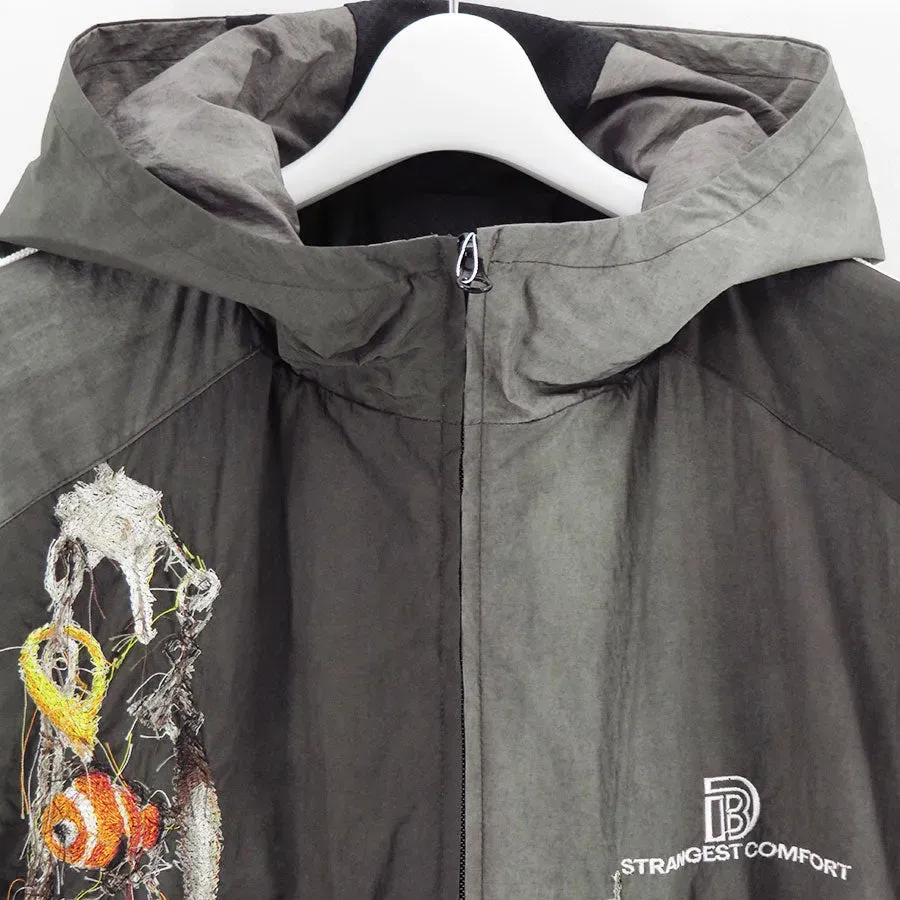 Embroidered Chain Track Jacket