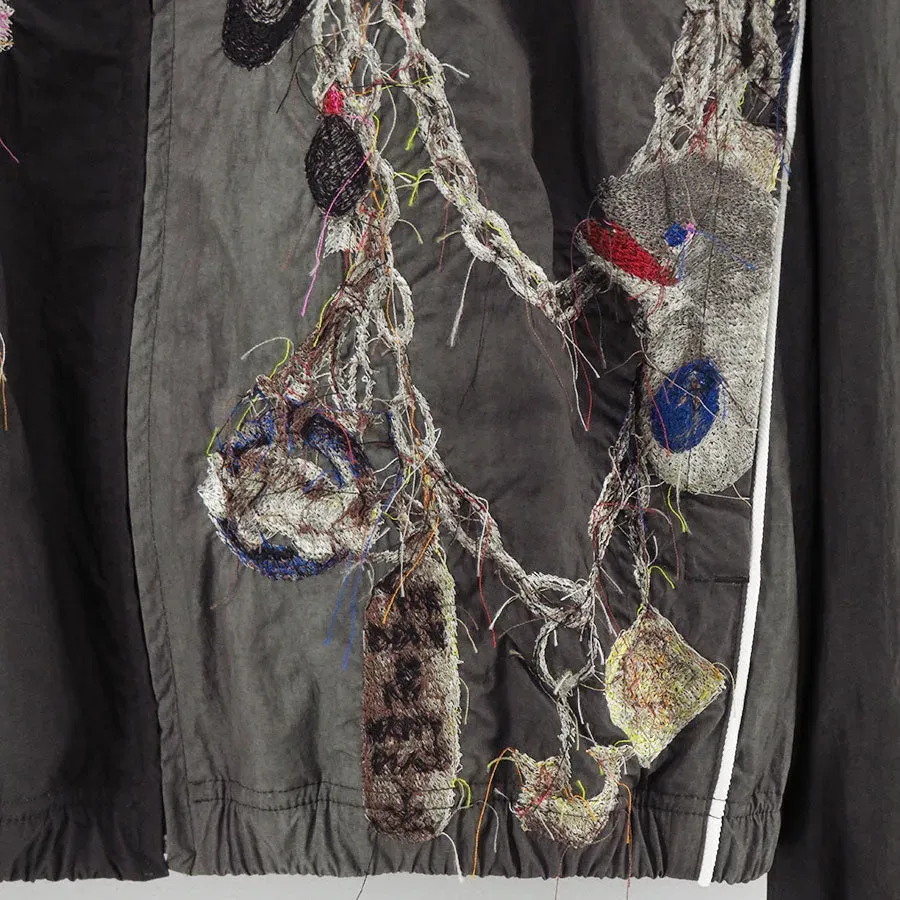 Embroidered Chain Track Jacket