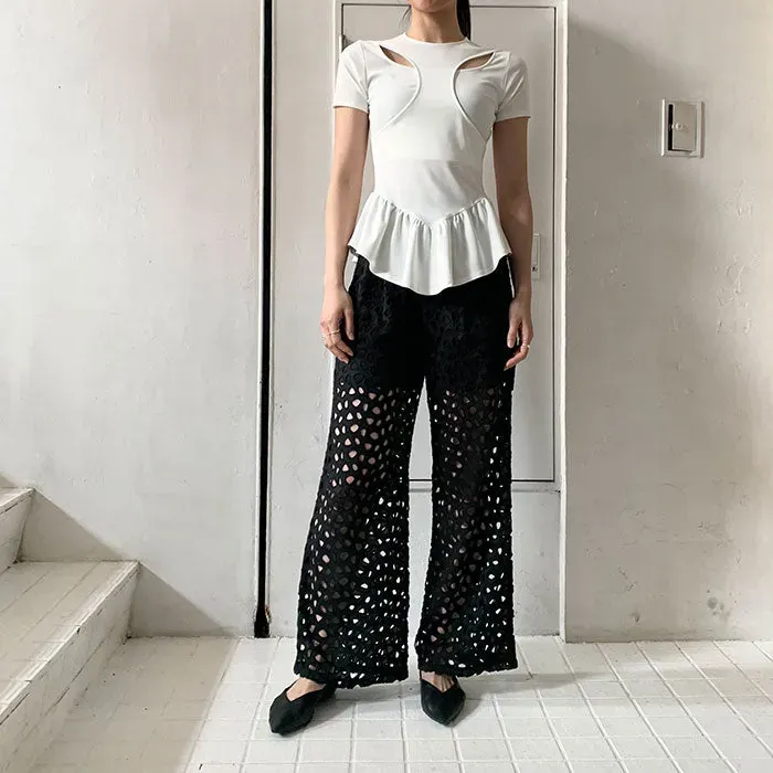 Cutwork Pants
