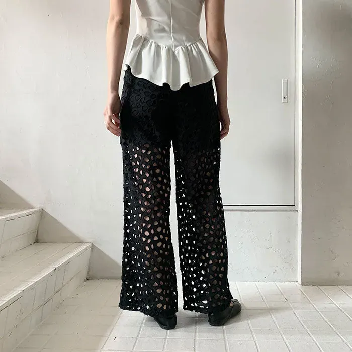 Cutwork Pants