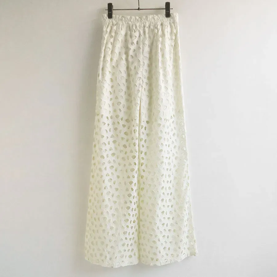 Cutwork Pants