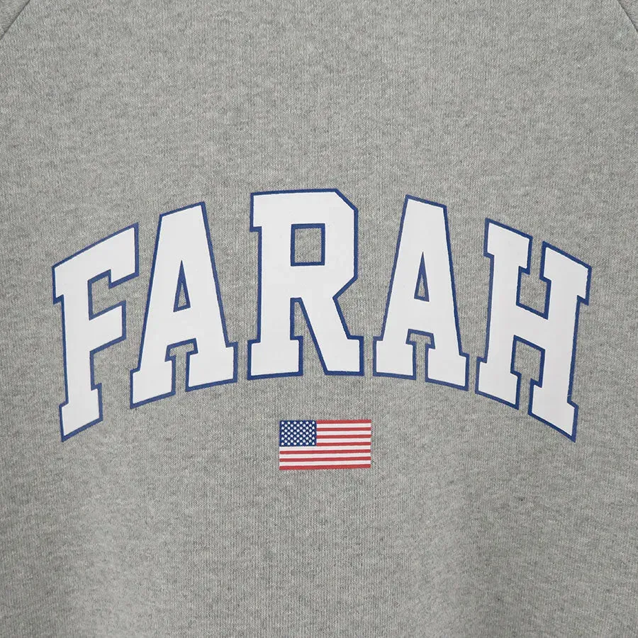 Printed Graphic Crewneck Sweatshirt College Logo