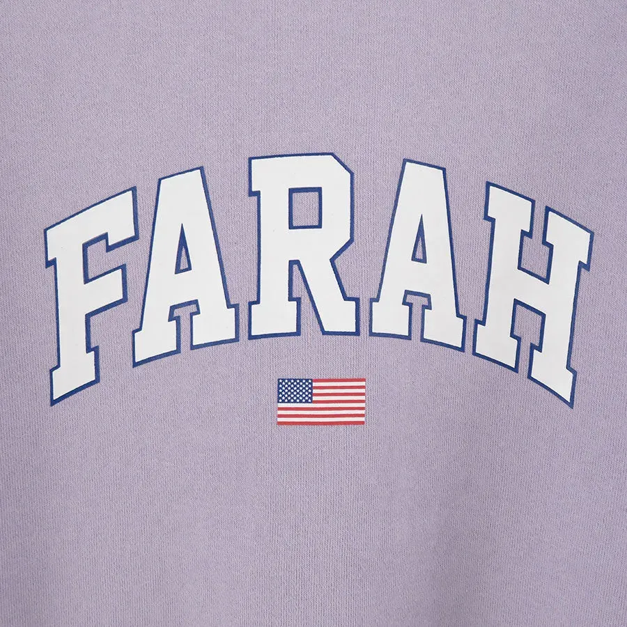 Printed Graphic Crewneck Sweatshirt College Logo
