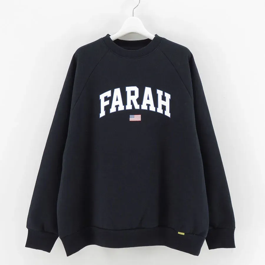 Printed Graphic Crewneck Sweatshirt College Logo