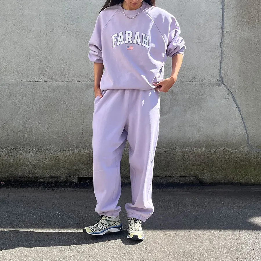 Printed Graphic Crewneck Sweatshirt College Logo