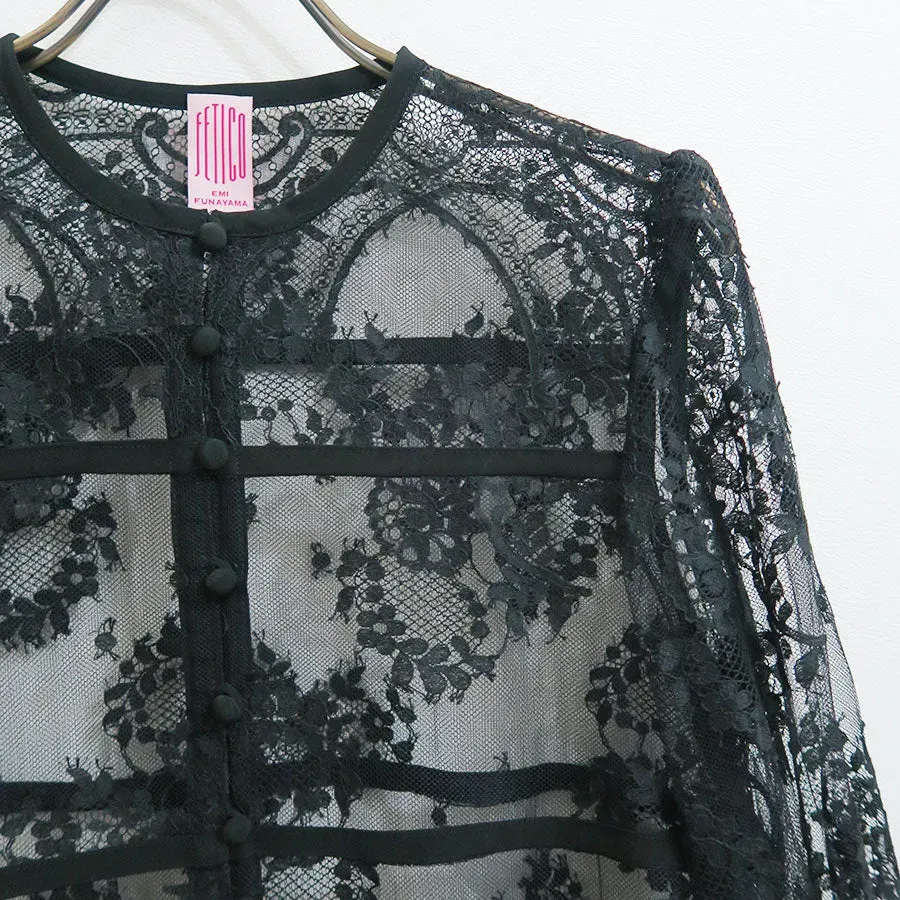 Lace Gathered Blouse