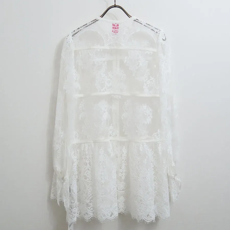 Lace Gathered Blouse