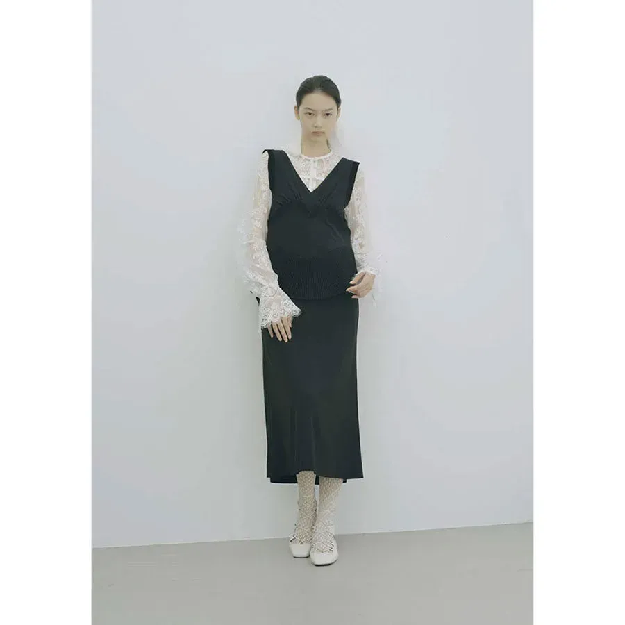 Lace Gathered Blouse