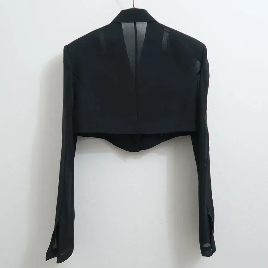 3-Way Sheer Tailored Jacket