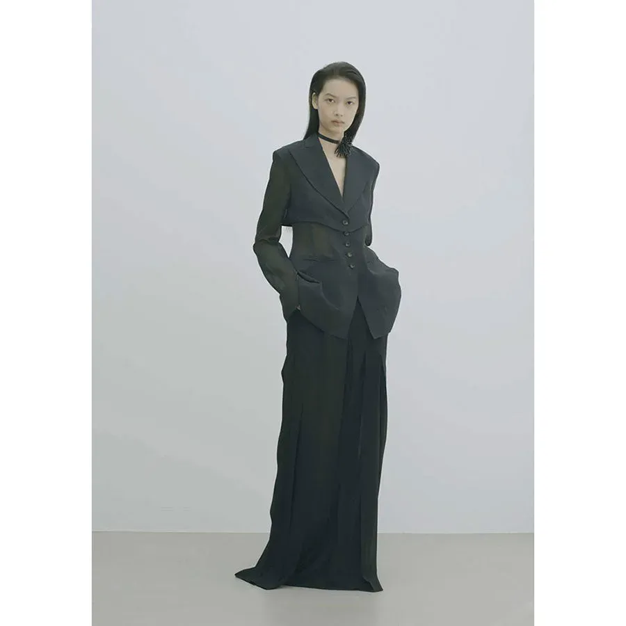 3-Way Sheer Tailored Jacket