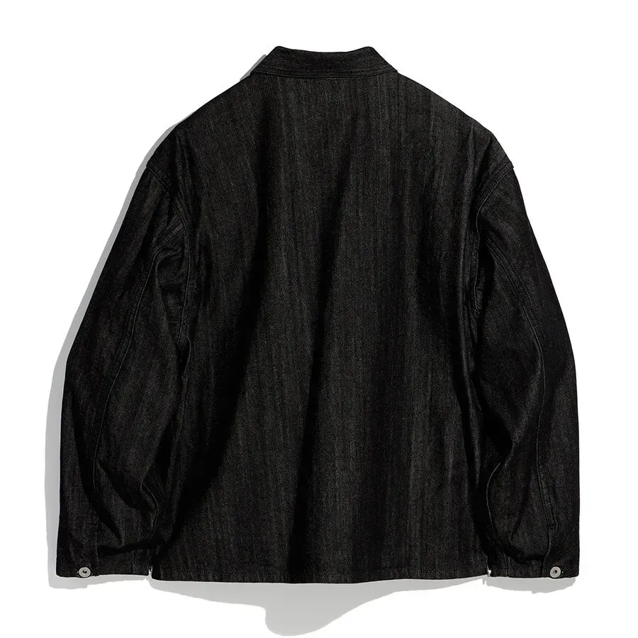 Black Denim Pullover