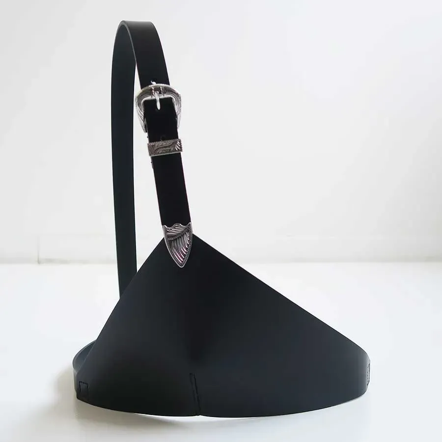 Leather Half Bra