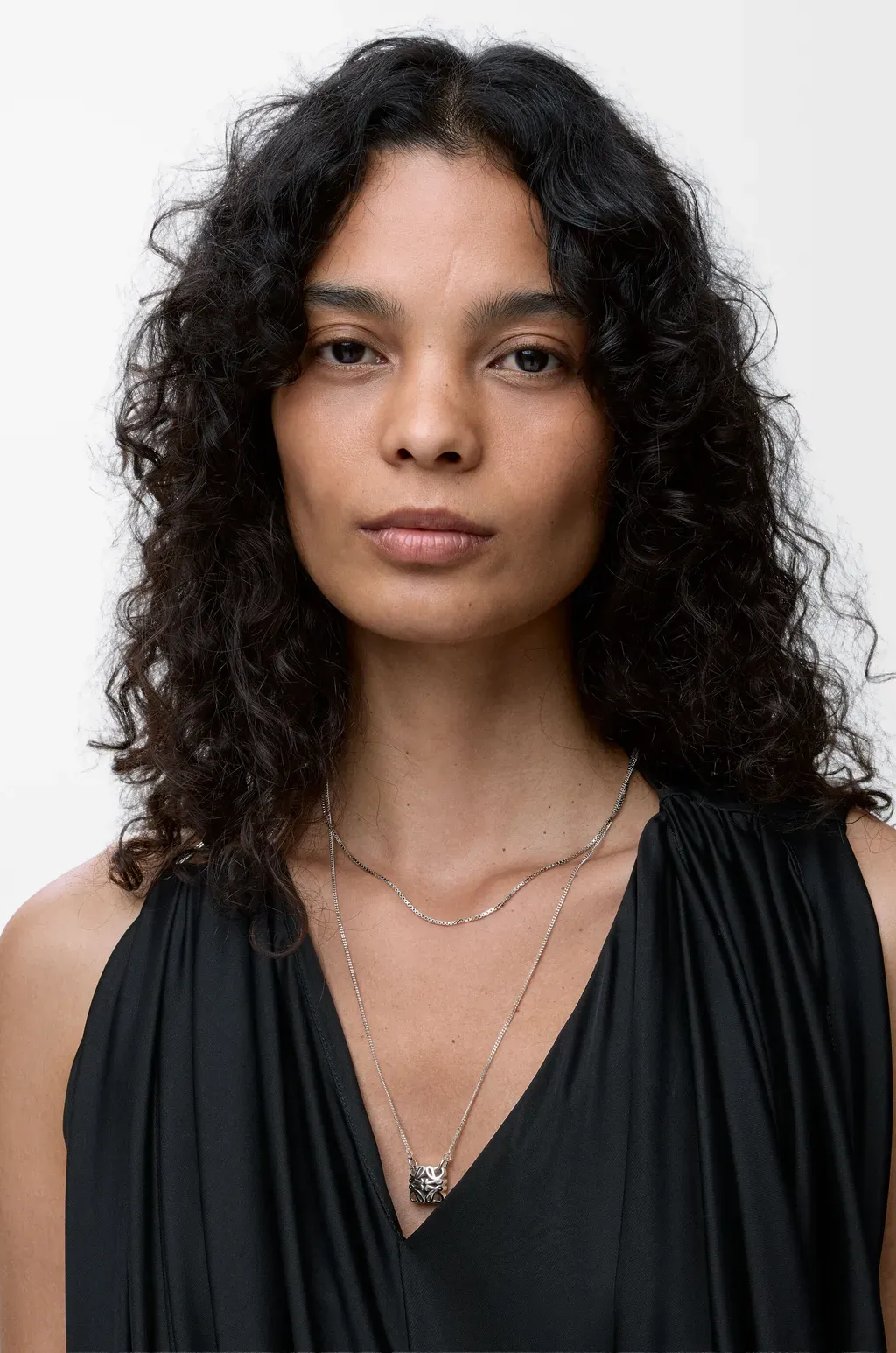 Anagram Bombé Necklace In Sterling Silver