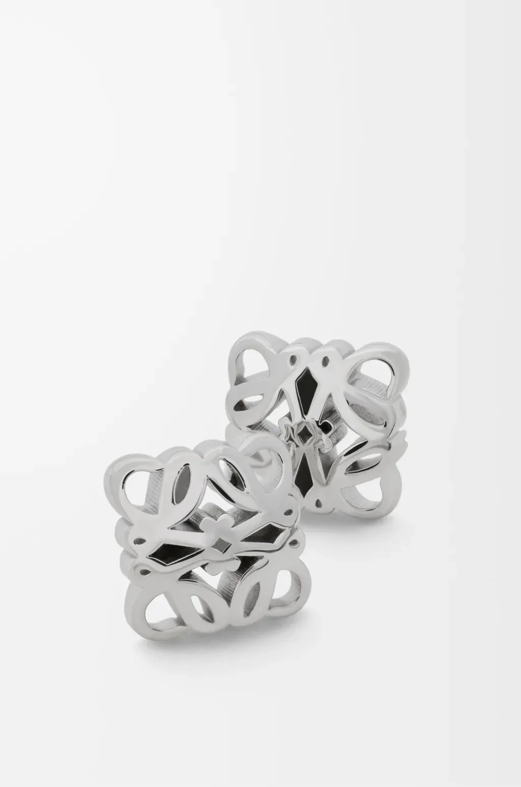 Anagram Bombé Earrings In Sterling Silver