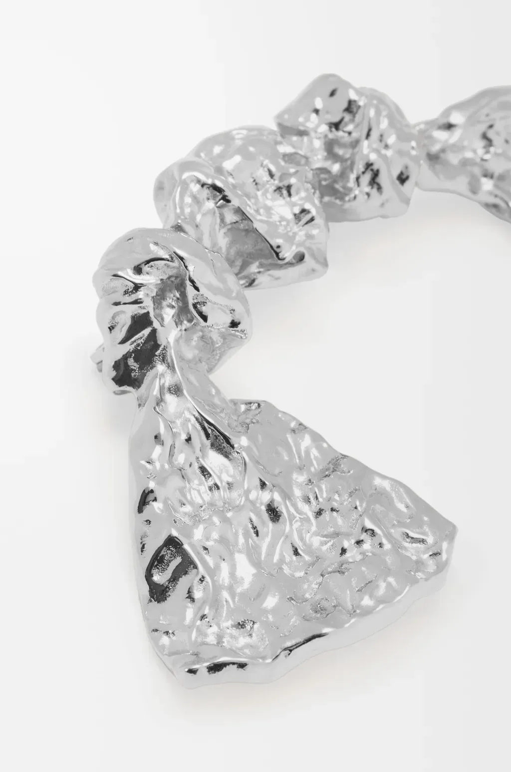 Bowed Tie Brooch In Sterling Silver