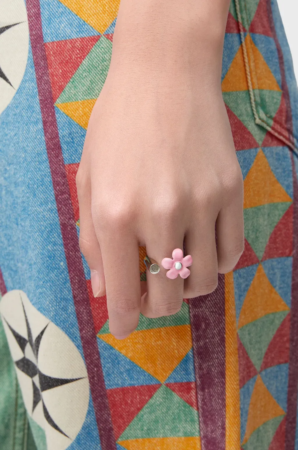 Flor Ring In Sterling Silver And Enamel