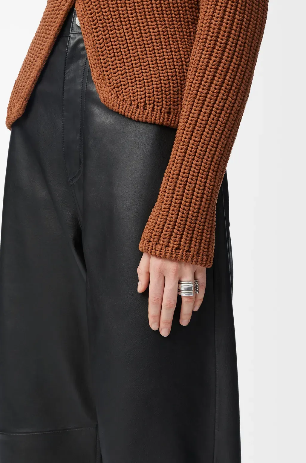 Loewe Graphic Ring In Sterling Silver