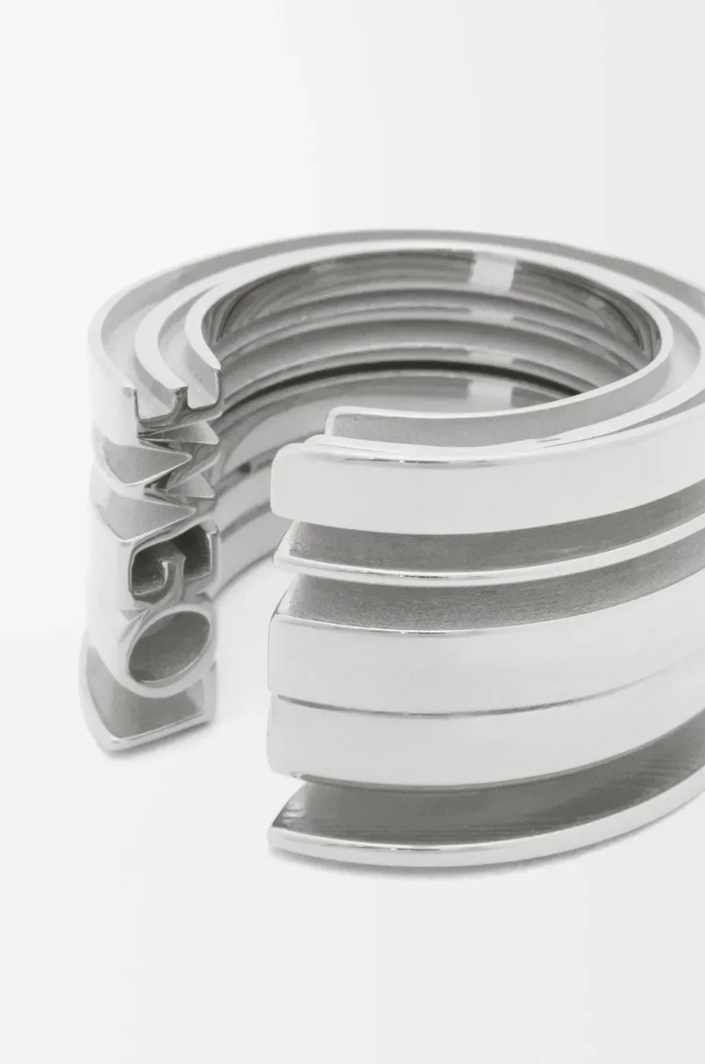Loewe Graphic Ring In Sterling Silver