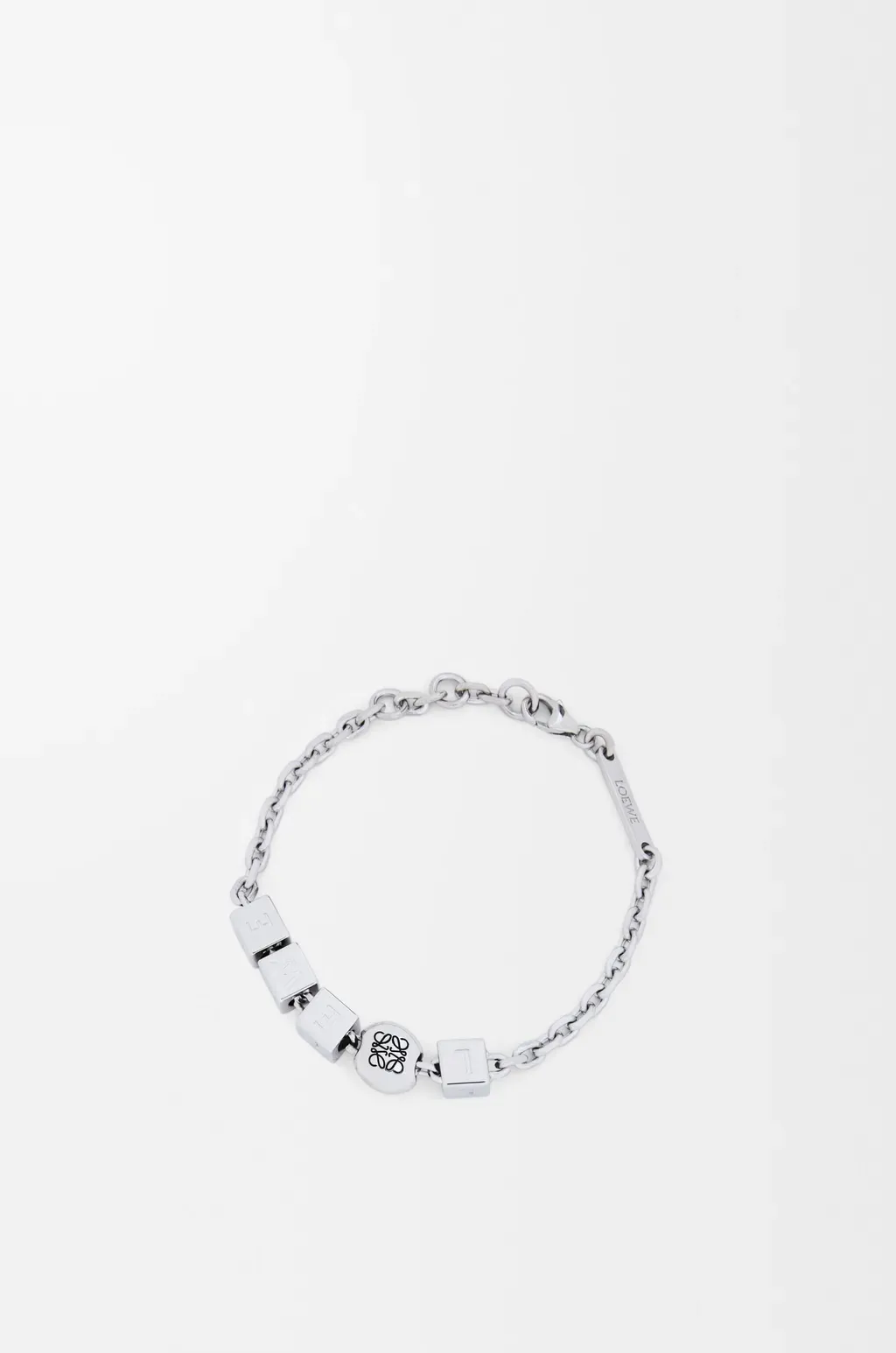 Pebble Cube Bracelet In Sterling Silver