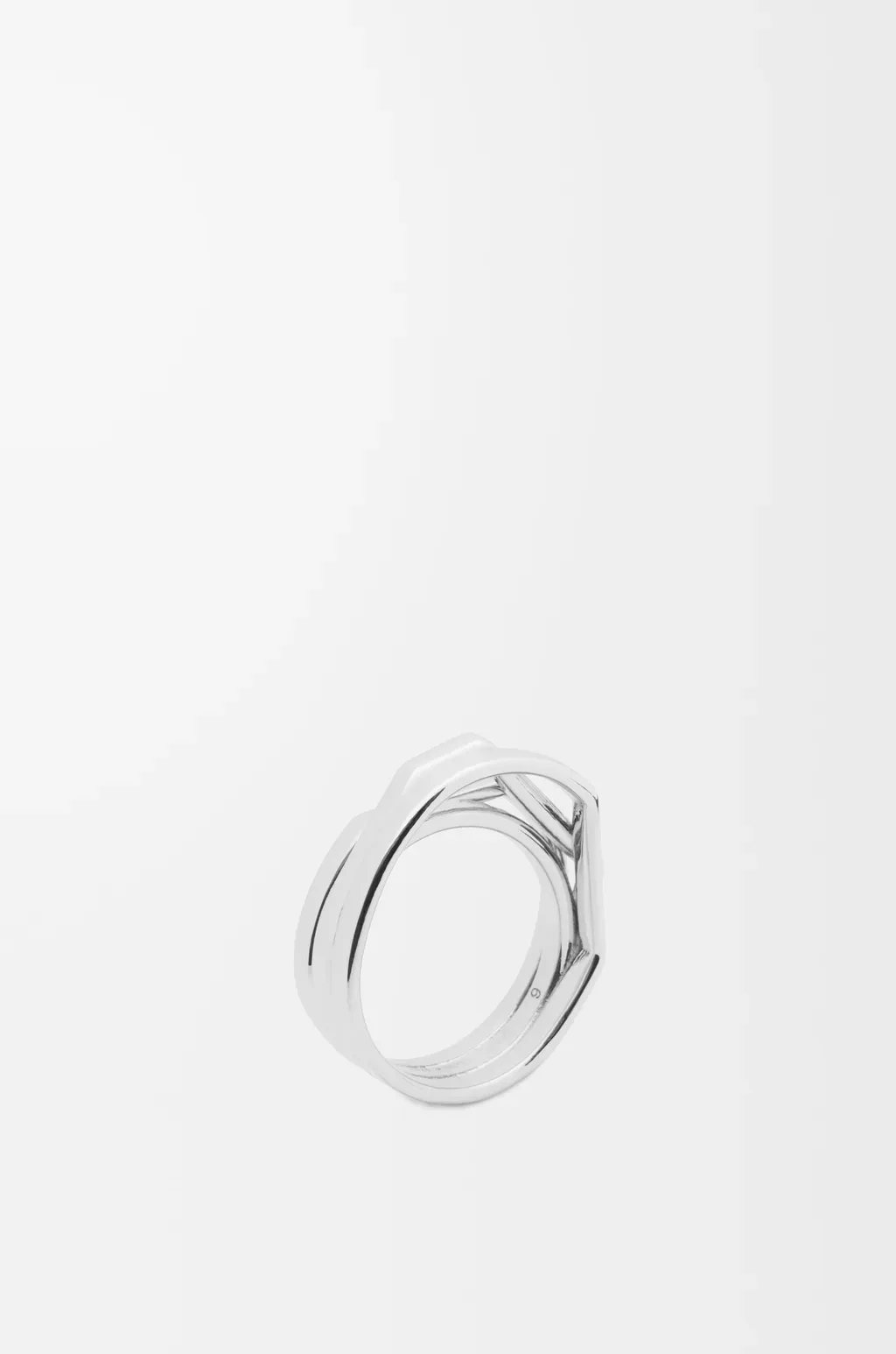 Stacked Ring In Sterling Silver