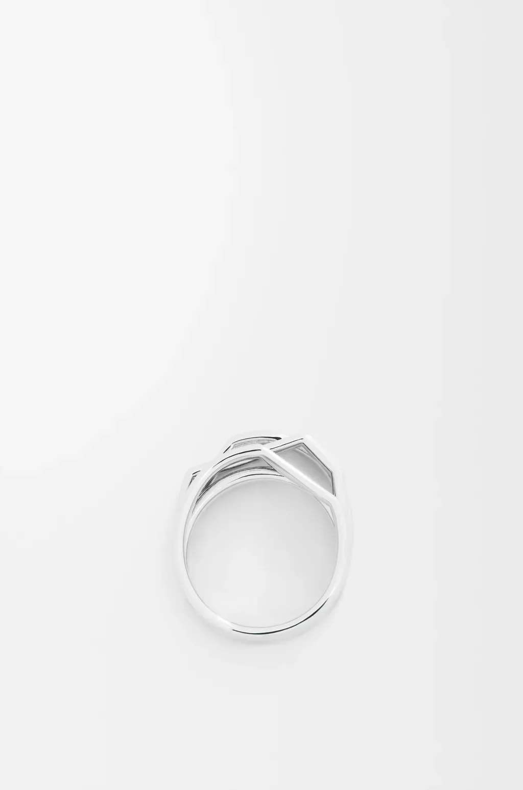 Stacked Ring In Sterling Silver And Enamel