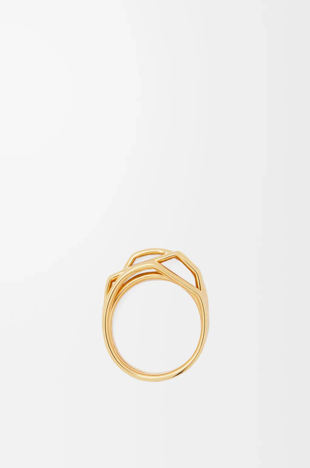 Stacked Ring In Sterling Silver And Enamel