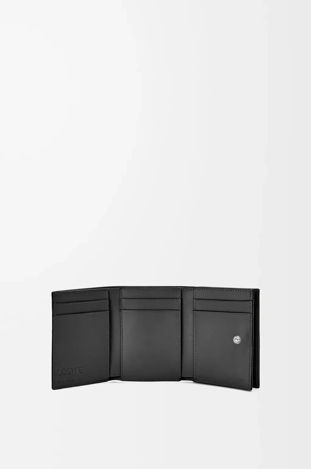 Trifold Wallet In Soft Grained Calfskin