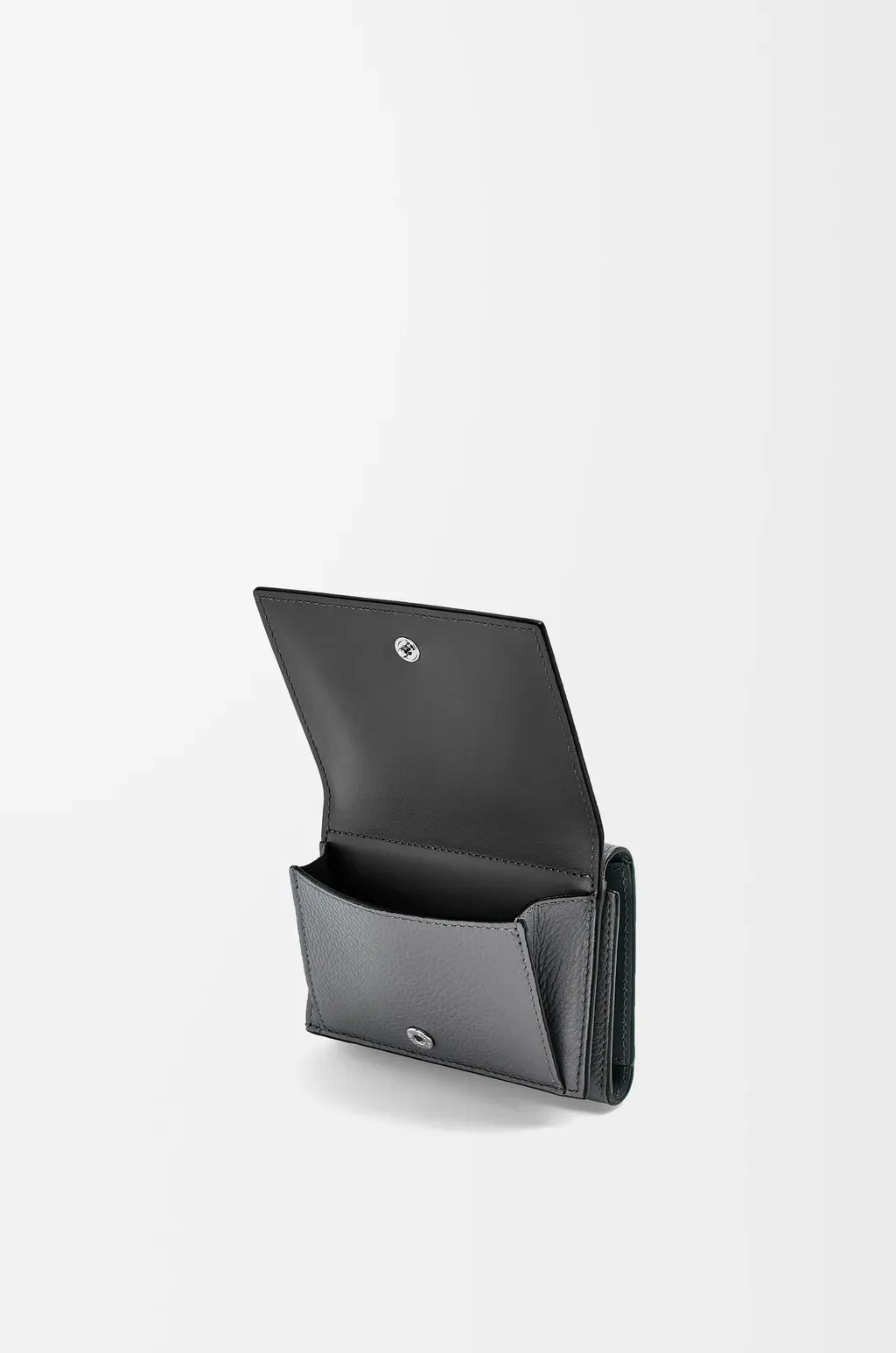 Trifold Wallet In Soft Grained Calfskin