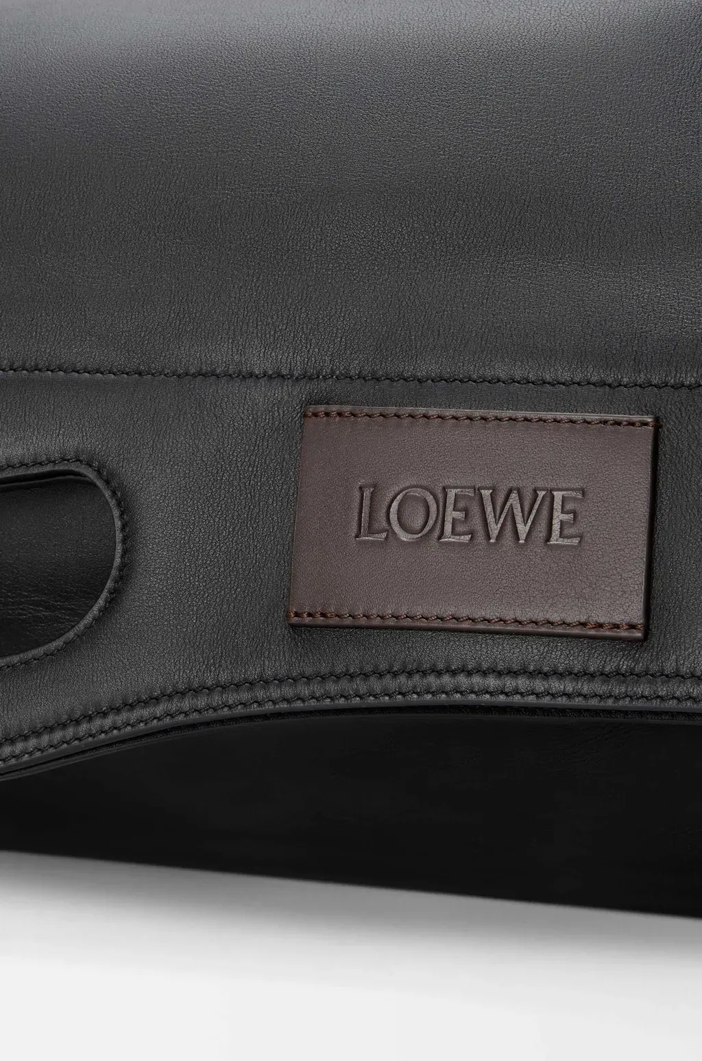 Bob Folded Tote In Shiny Supple Calfskin