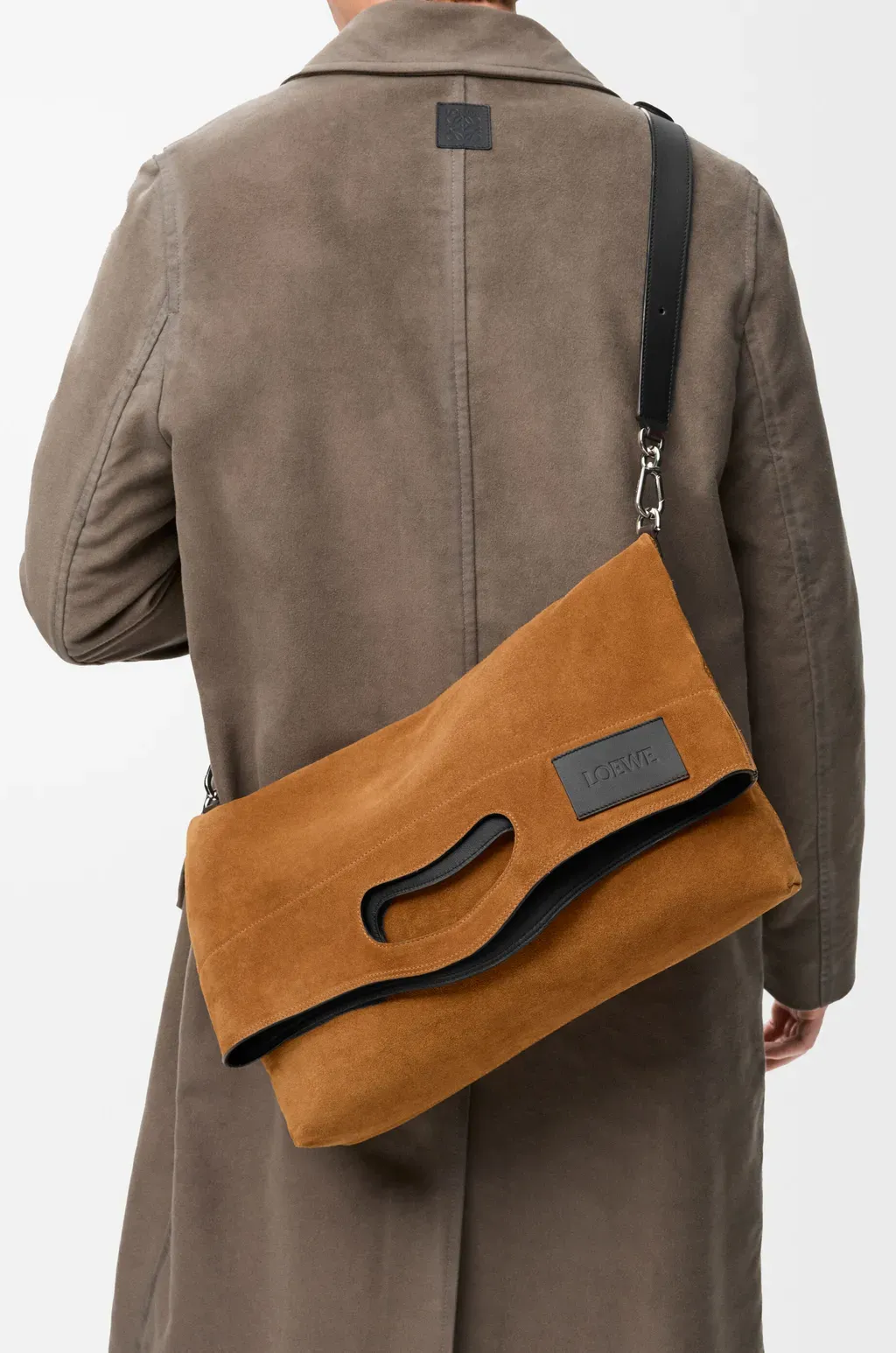 Bob Folded Tote In Suede