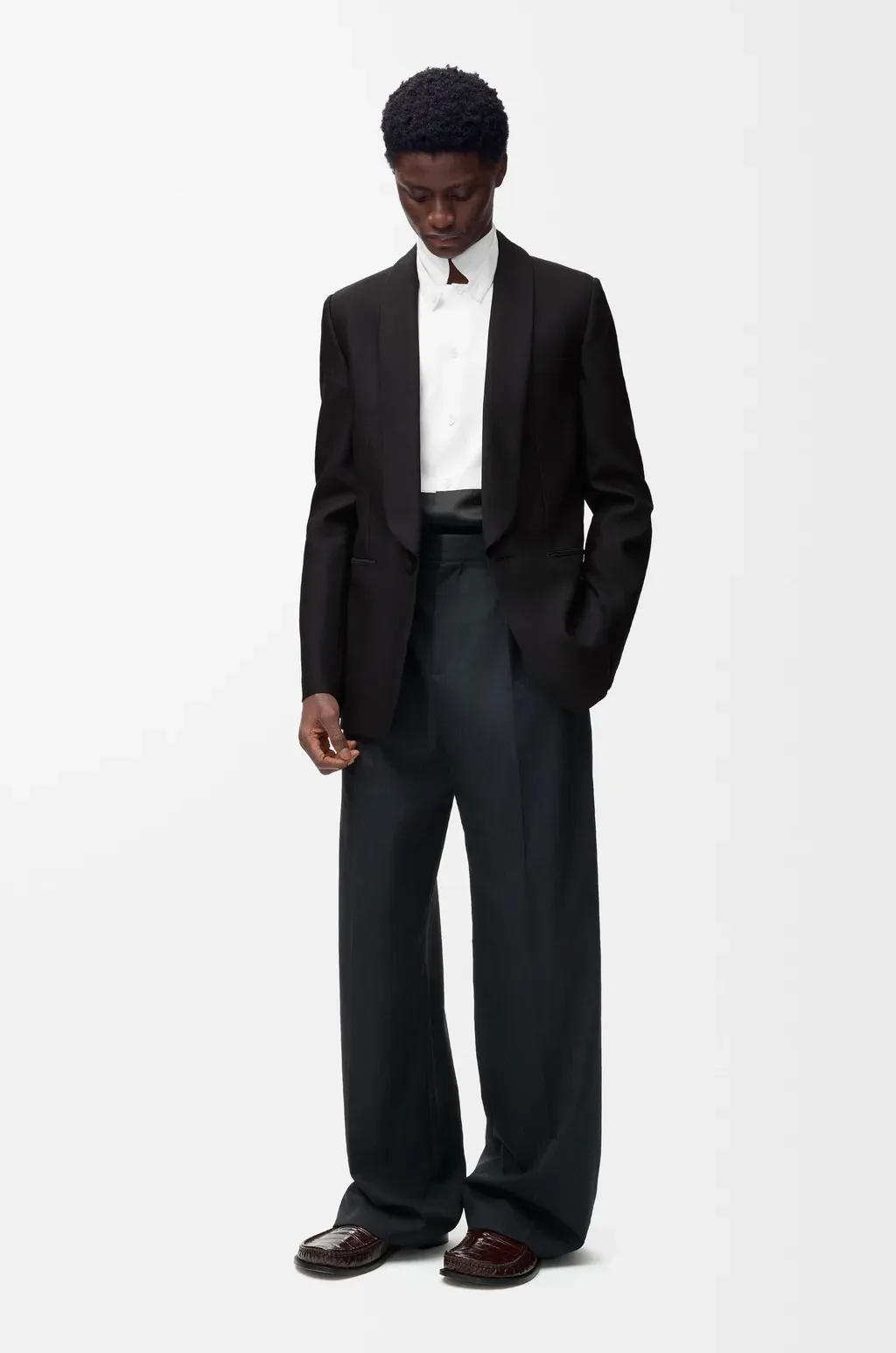 Jacket In Wool And Silk