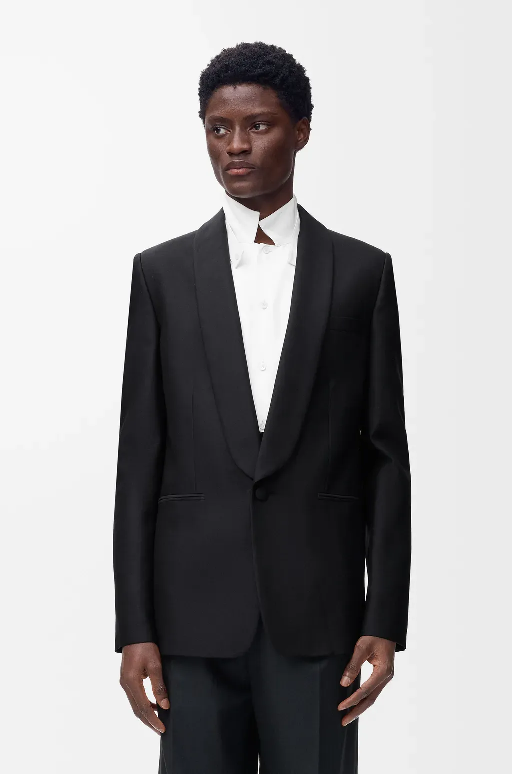 Jacket In Wool And Silk