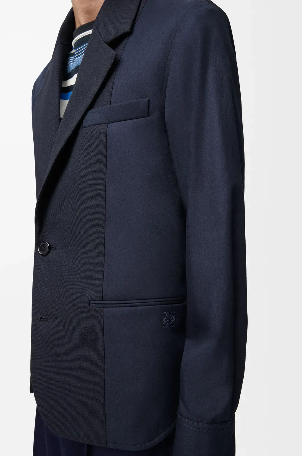 Hybrid Jacket In Cotton And Wool