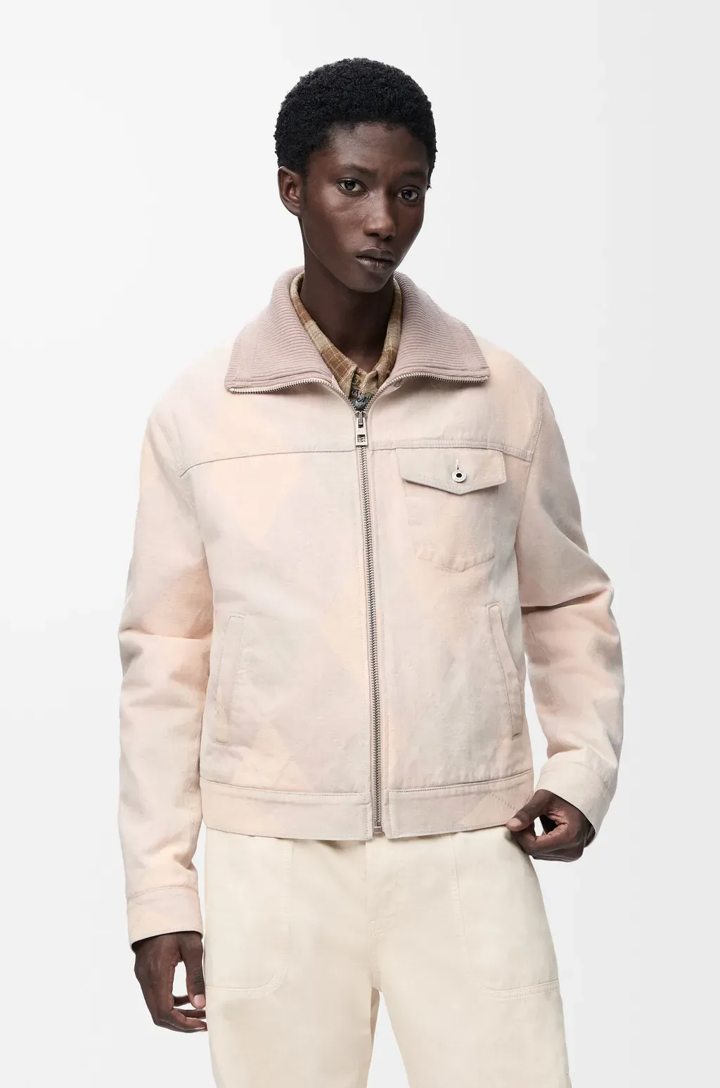 Zip-Up Jacket In Denim