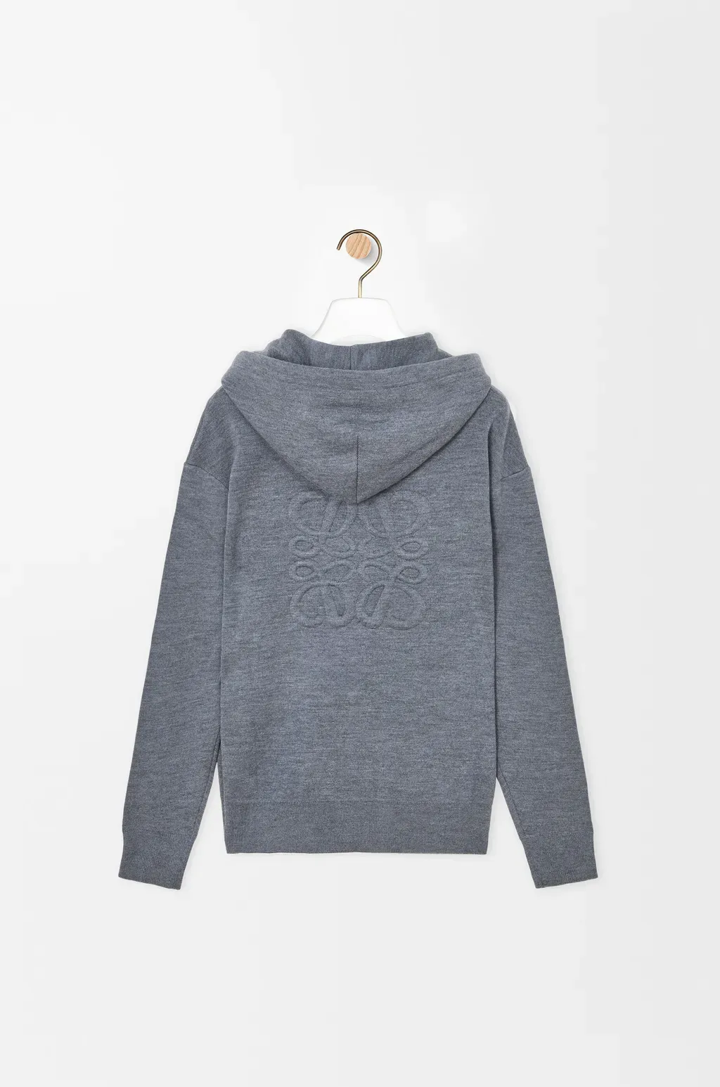 Anagram Zip-Up Hoodie In Wool