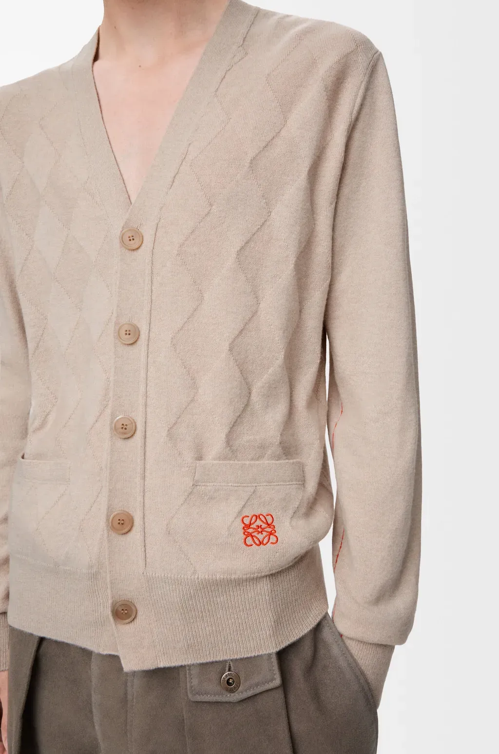 Cardigan In Wool And Cashmere
